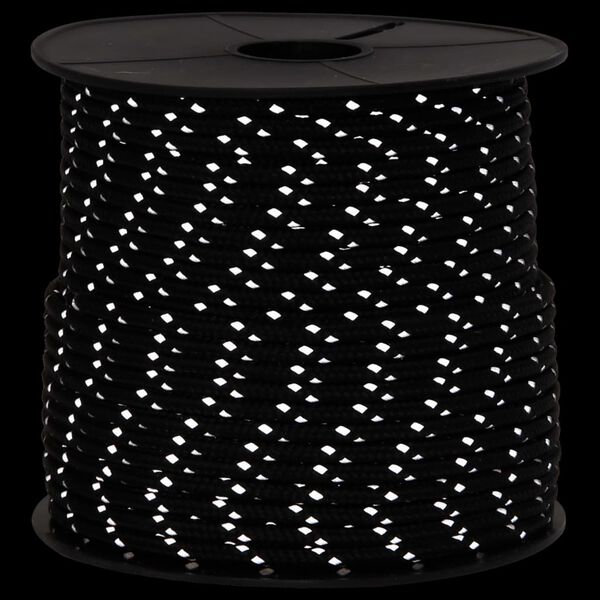 vidaXL Šotorska vrv z odsevnimi trakovi in vijaki 50 m 4 mm