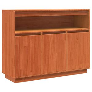 vidaXL Strani &scaron;al Voskast rjav 104,5 x 34 x 80 cm Masivno borovo les