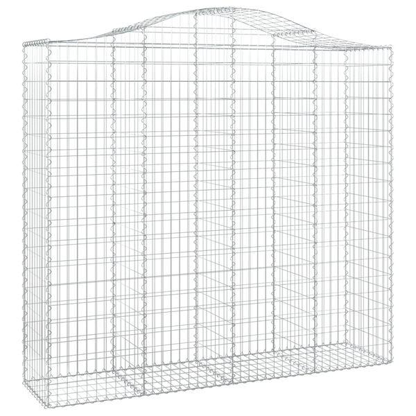 vidaXL Obokane gabion ko&scaron;are 7 kosov 200x50x180/200cm pocinkano železo
