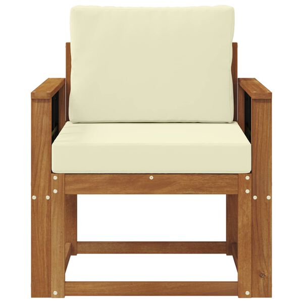 vidaXL Zunanja garnitura za sedenje Masivno akacijevo les in poliester