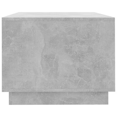 vidaXL Klubska mizica betonsko siva 102x55x43 cm iverna plošča