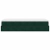 vidaXL Otomanski posteljni okvir z vzmetnico zelen 90x190 cm žamet