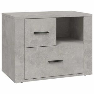 vidaXL Nočna omarica betonsko siva 60x36x45 cm inženirski les