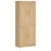 vidaXL Visoka komoda sonoma hrast 69,5x34x180 cm inženirski les