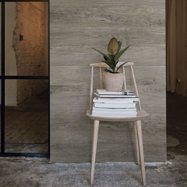 Grosfillex Stenske plo&scaron;če Gx Wall+ 15 kosov 15x90 cm sivi hrast