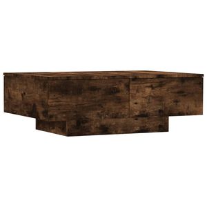 vidaXL Klubska mizica dimljeni hrast 90x60x31 cm konstruiran les