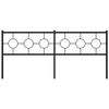 vidaXL Kovinsko posteljno vzglavje črno 200 cm