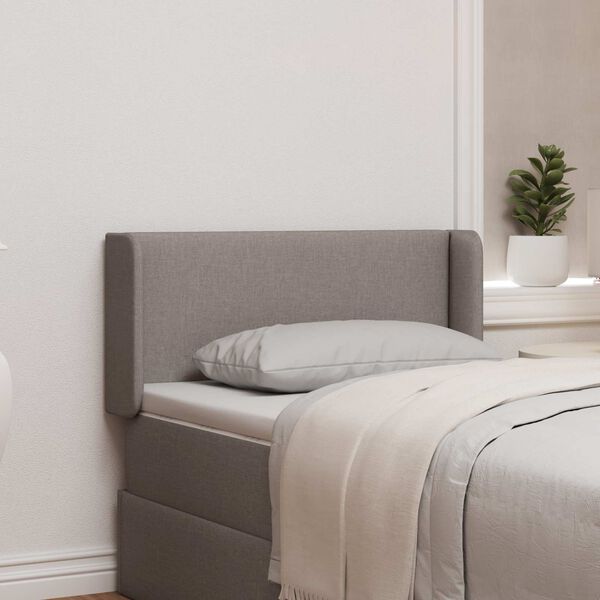 vidaXL U&scaron;esni vzglavnik Taupe 40,5 x 40,5 x 4 cm blago