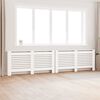 vidaXL Pokrovi za radiatorje 2 kosa beli 172x19x81,5 cm mediapan