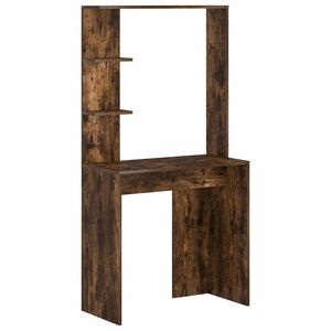 vidaXL Miza Dimljeni oreh Inženirski les 78,5 x 37 x 154,5 cm