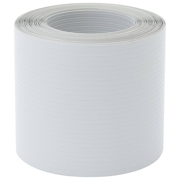 vidaXL Vrtna platna za zasebnost 10 kosov svetlo siva 252,5x19 cm PVC