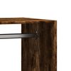 vidaXL Garderobna omara dimljeni hrast 77x48x102 cm inženirski les