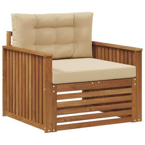 vidaXL Zunanja garnitura za sedenje Masivno akacijevo les in poliester
