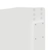 vidaXL Vzglavje Svetlo Belo 200 cm Konstruiran les