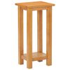 vidaXL Stranska mizica 27x24x55 cm trdna hrastovina