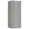 vidaXL Stenska omarica siva sonoma 34,5x34x90 cm konstruiran les