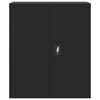 vidaXL Arhivska omara črna 90x40x145 cm jeklo