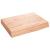 vidaXL Kopalni&scaron;ki pult svetlo rjav 40x30x(2-6) cm obdelan trden les