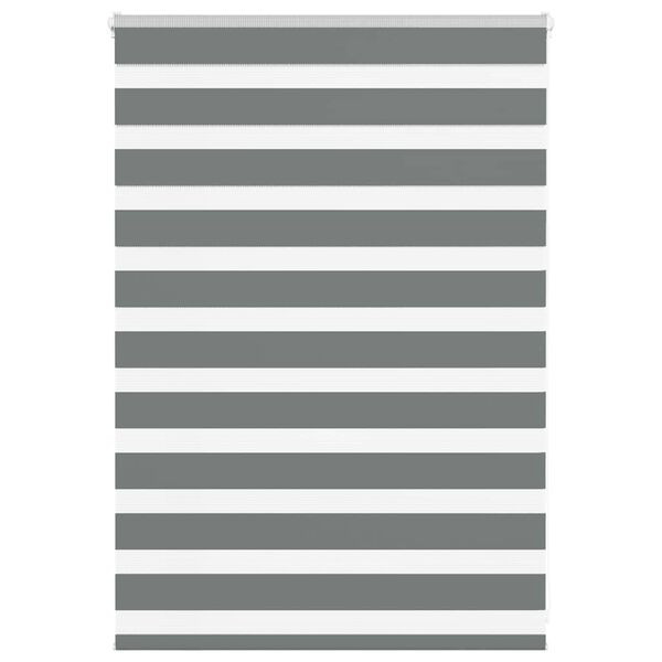 vidaXL Zebra senčilo temno sivo 105x100 cm tkanina širina 100,9 cm