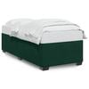 vidaXL Posteljni okvir brez vzmetnice temno zelen 90x200 cm žamet