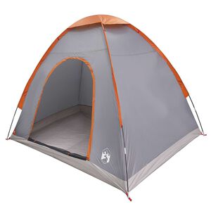 vidaXL Kamperski &scaron;otor 2-osebni Siva in oranžna