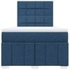vidaXL Box spring postelja z vzmetnico modra 120x190 cm blago