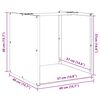 vidaXL Stojalo za drva 40x40x40 cm vremensko odporno jeklo