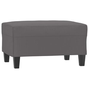 vidaXL Stolček za noge siv 70x55x41 cm umetno usnje