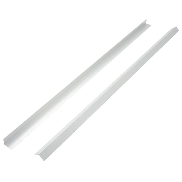 vidaXL Talne obrobne letve 5 kosov aluminij 170 cm srebrne