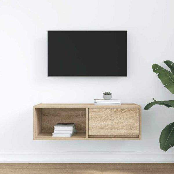 vidaXL TV omarica sonoma hrast 80x31x25,5 cm inženirski les