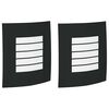 vidaXL Zunanja stenska luč 2 pcs Črna 23,5 x 9 x 26 cm
