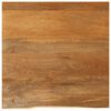 vidaXL Mizna plo&scaron;?a z naravnim robom 40x40x3,8 cm trden mangov les