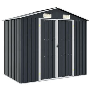 vidaXL Vrtna lopa antracitna 205x129x183 cm pocinkano jeklo