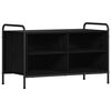 vidaXL TV omarica 140 x 39,5 x 50 cm Črni hrast Inženirski les