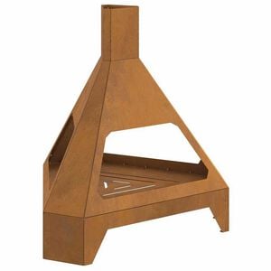 vidaXL Ogenj Rjava 50 x 43 x 52 cm Jeklo