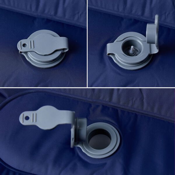 vidaXL Samonapihljivo leži&scaron;če za kampiranje z blazino 1 osebo modro