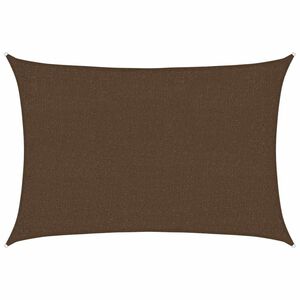 vidaXL Senčno jadro 160 g/m&sup2; rjavo 2x2,5 m HDPE