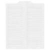 vidaXL Nihajna vrata Louvred Design 1 par Bela 100x80 cm