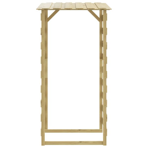 vidaXL Pergola s streho 4 kosi 100x90x200 cm impregnirana borovina