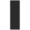 vidaXL Kotna omarica črna 33x33x100 cm iverna plo&scaron;ča