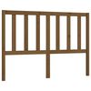 vidaXL Posteljno vzglavje medeno rjavo 156x4x100 cm trdna borovina