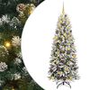 vidaXL Umestno božično drevo Bela 180 cm PVC, plastika, jeklo in PE