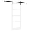 vidaXL Drsna vrata ORKDAL Bela in črna 83 x 202 cm