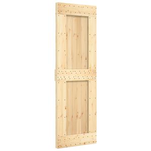 vidaXL Drsna vrata NARVIK 70 x 210 cm (152,5 cm) Naravna in črna