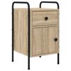 vidaXL Nočna omarica Sonoma hrast 35 x 36,5 x 61 cm Inženirski les