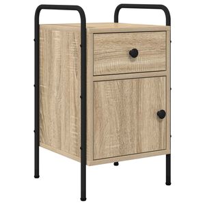 vidaXL Nočna omarica Sonoma hrast 35 x 36,5 x 61 cm Inženirski les