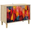 vidaXL TV omarica HEESCH 69 x 33 x 50 cm Sonoma Inženirski les
