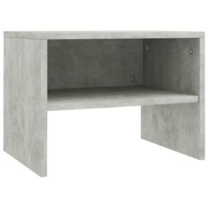 vidaXL Nočna omarica betonsko siva 40x30x30 cm iverna plo&scaron;ča