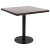 vidaXL Bistro miza temno rjava 80x80 cm mediapan