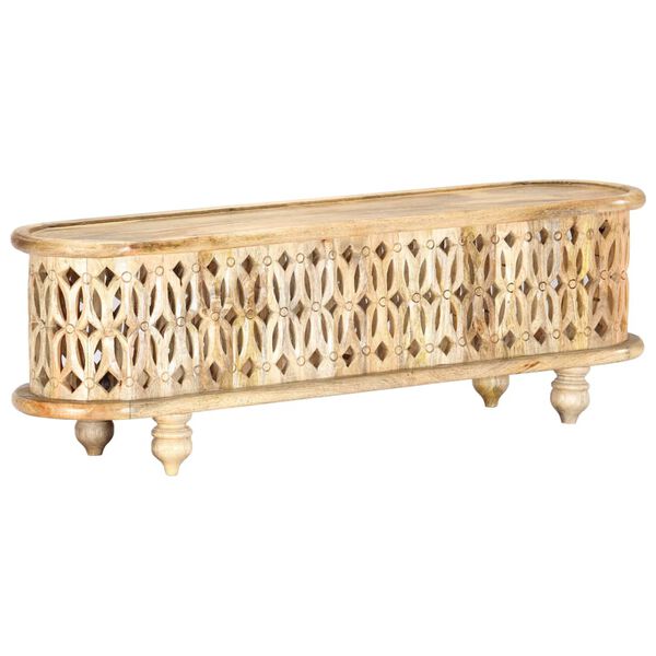 vidaXL TV omarica 120x30x40 cm trden mangov les